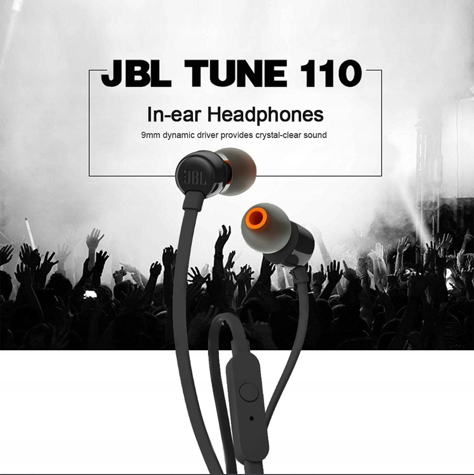 Гарнітура JBL T110 Black (JBLT110BLK)